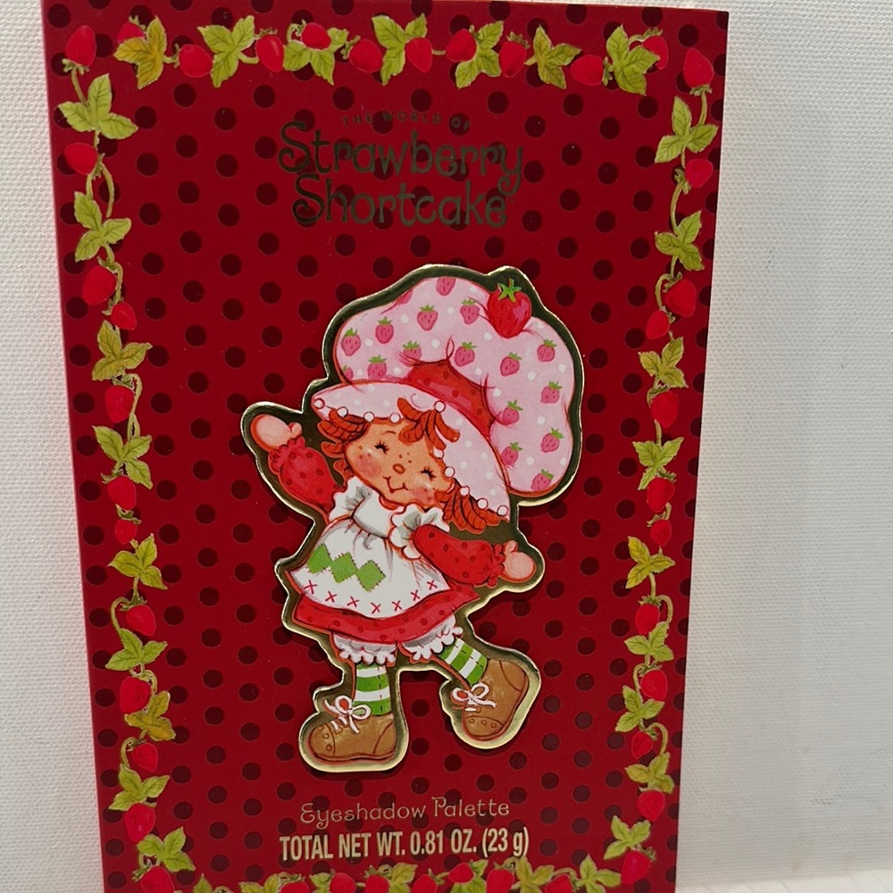 Strawberry Shortcake Eye Shadow Palette with Earth-tone Shimmer & Flat colors.